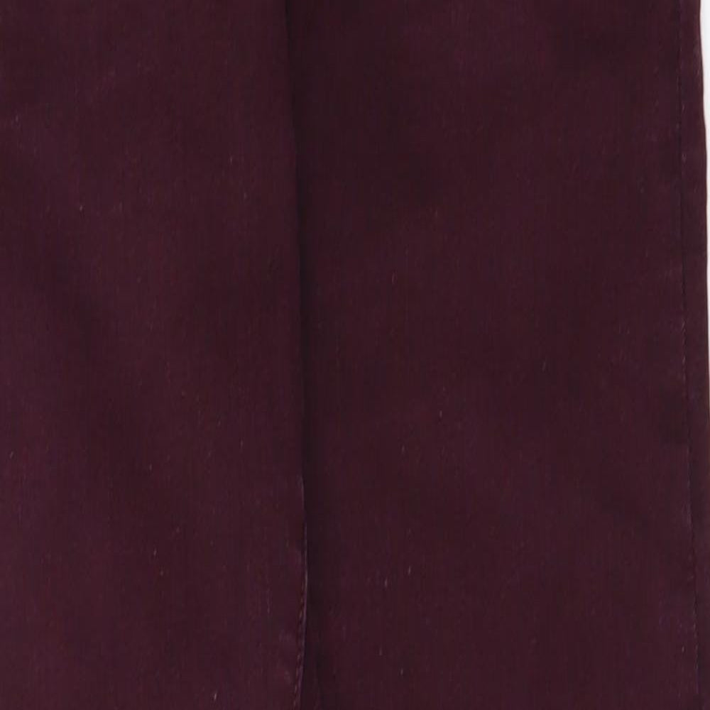 Topshop Womens Red  Denim Skinny Jeans Size 28 in L30 in