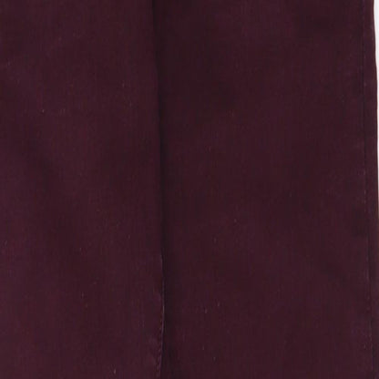 Topshop Womens Red  Denim Skinny Jeans Size 28 in L30 in