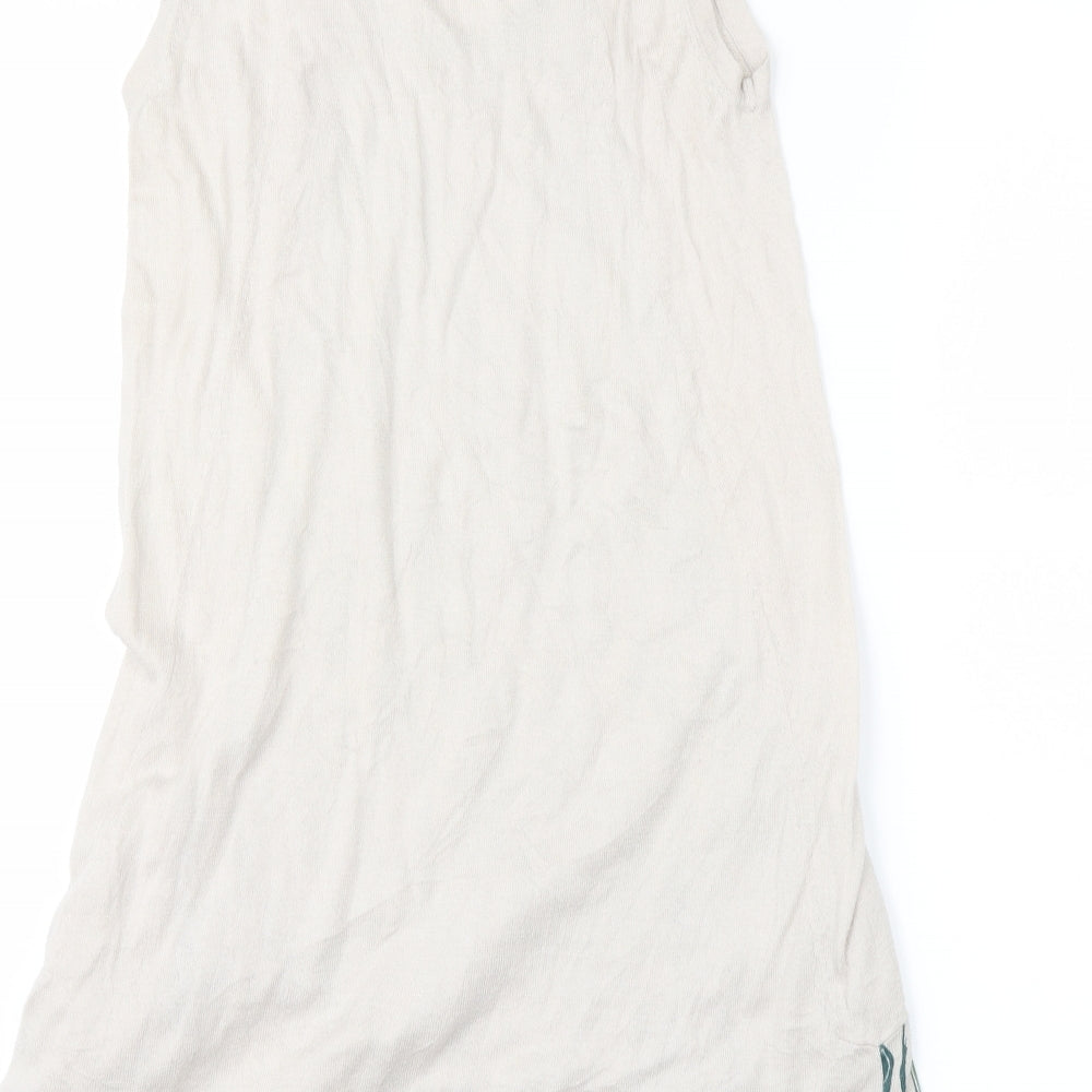 INDIWOMAN Womens Beige Floral  Jumper Dress  Size M