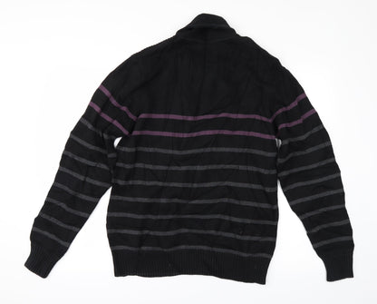 Kensington Mens Grey Striped  Pullover Jumper Size M