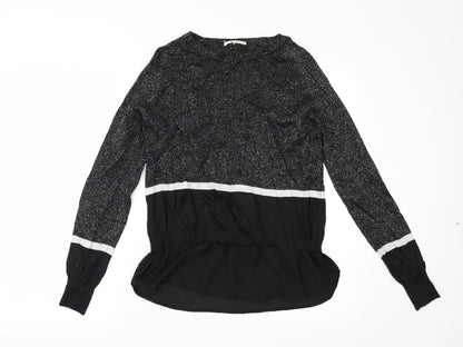 Tu Womens Black   Pullover Jumper Size 8