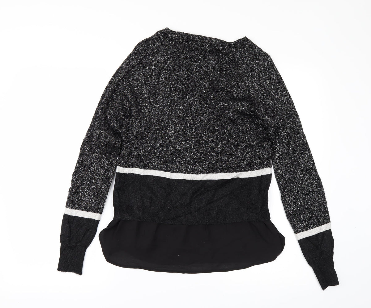 Tu Womens Black   Pullover Jumper Size 8