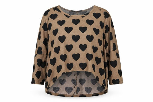 AX Paris Womens Beige Polka Dot  Pullover Jumper Size L