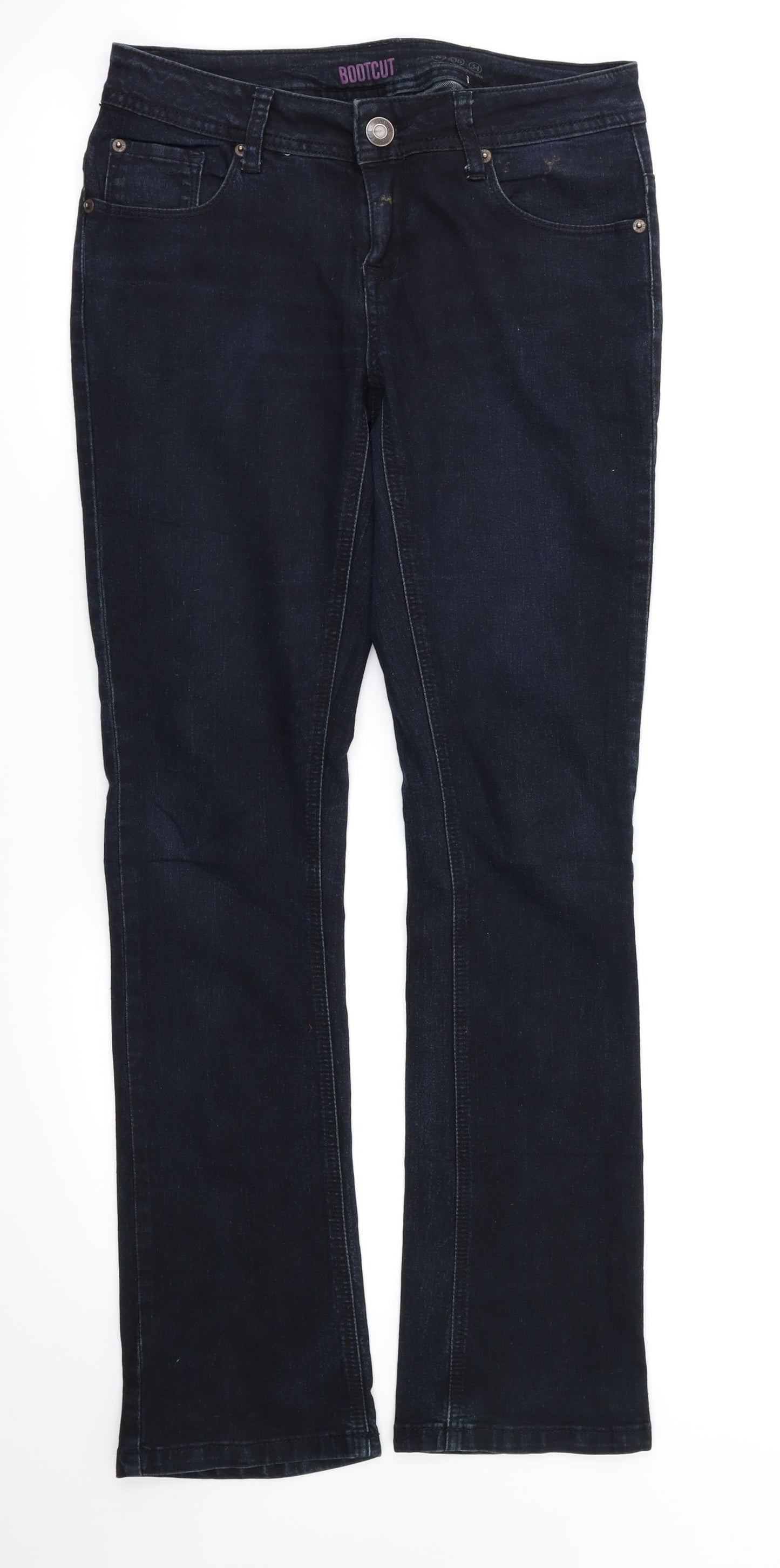 Denim&co Womens Blue   Straight Jeans Size 8 L31 in