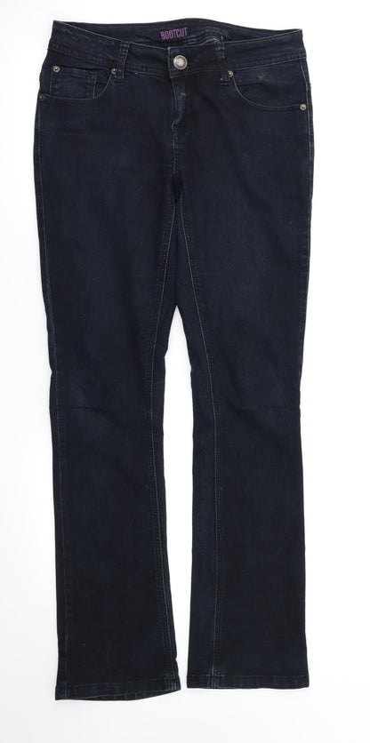 Denim&co Womens Blue   Straight Jeans Size 8 L31 in