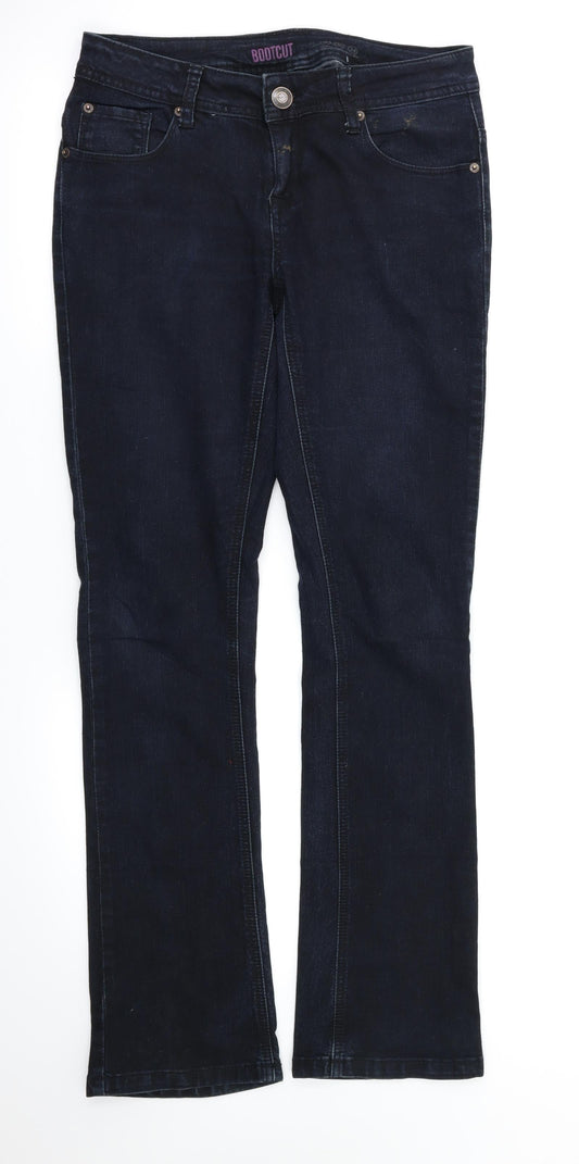 Denim&co Womens Blue   Straight Jeans Size 8 L31 in