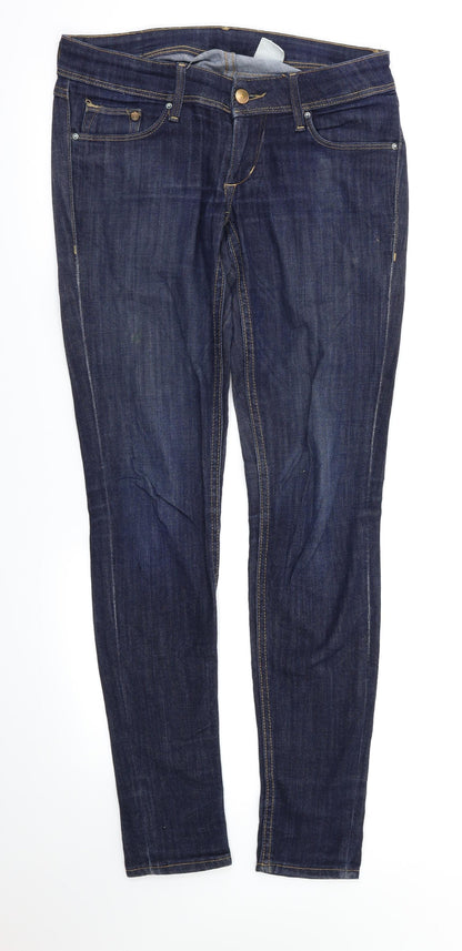 Womens UK Size 26 H&M Regular Fit Skinny Blue Jeans
