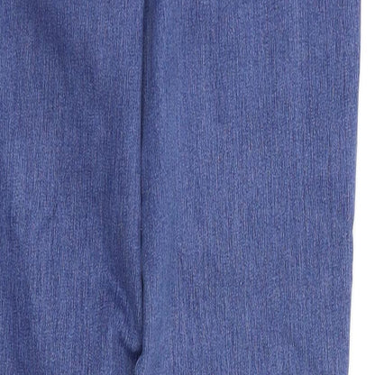 Bonmarché Womens Blue Houndstooth  Skinny Jeans Size 10 L29 in