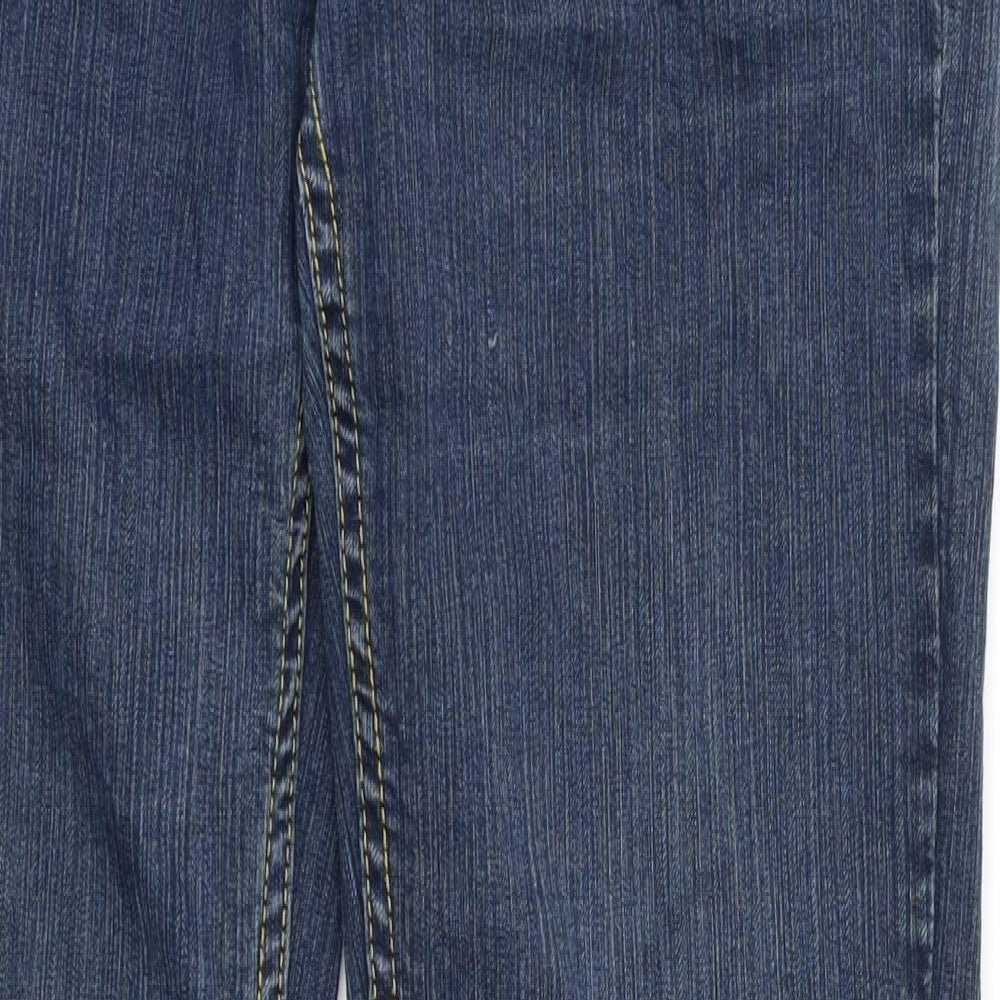 Womens UK Size XL Preworn Regular Fit Straight Blue Jeans