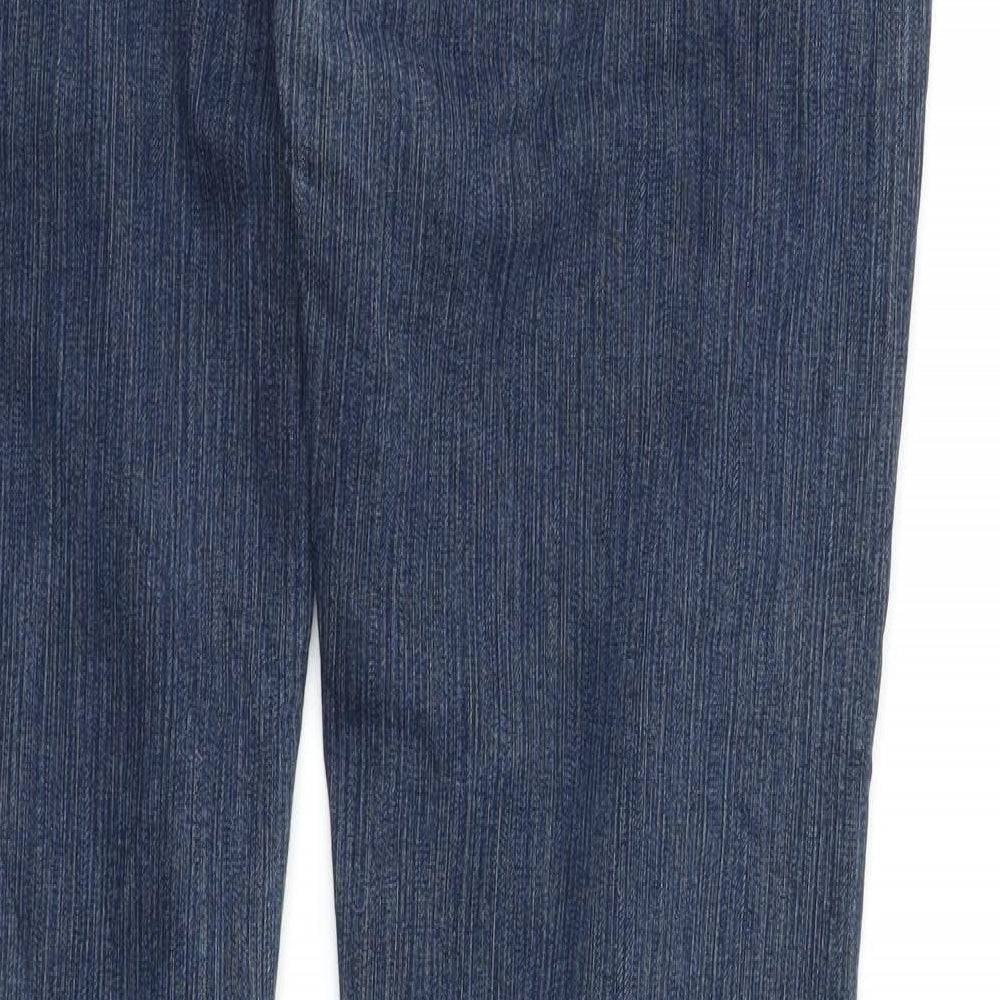 Womens UK Size XL Preworn Regular Fit Straight Blue Jeans