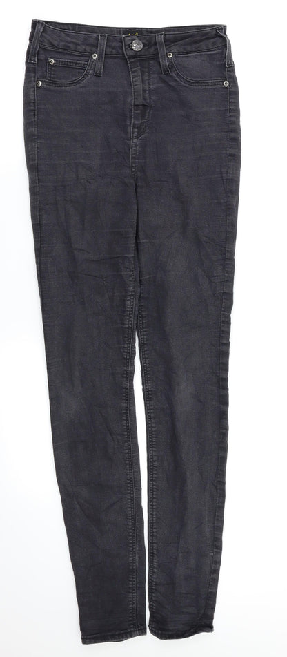 Lee Womens Black   Skinny Jeans Size 26 L33 in
