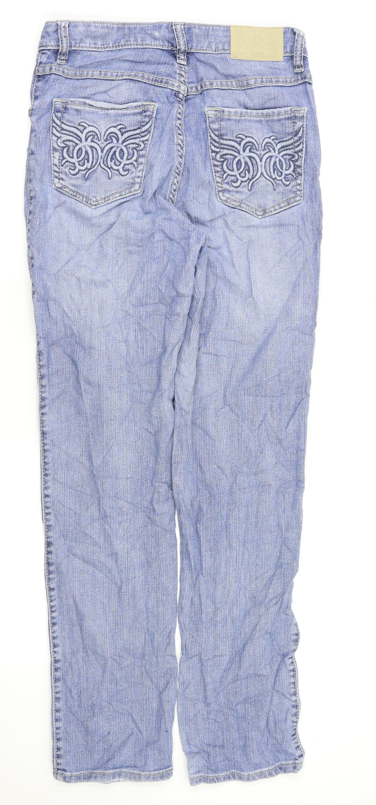 Flash Womens Blue   Straight Jeans Size 36 L30 in