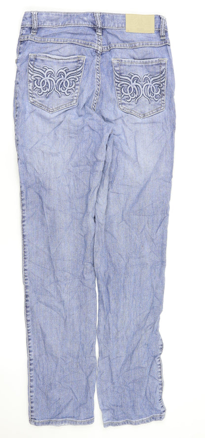 Flash Womens Blue   Straight Jeans Size 36 L30 in