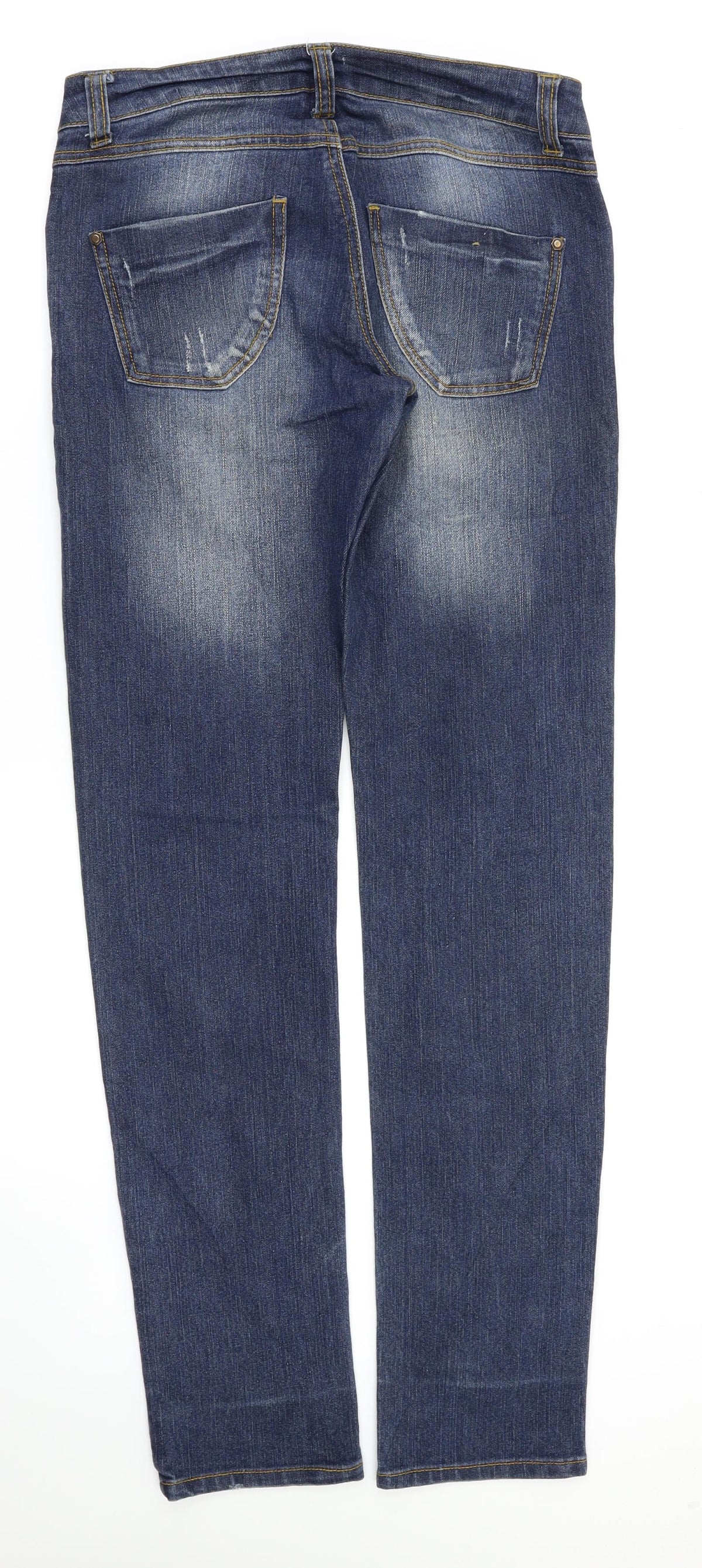 Calliope Basic Womens Blue   Straight Jeans Size S L33 in