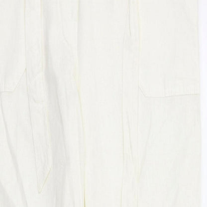Womens UK Size 14 BHS Regular Fit  White Trousers