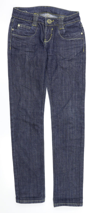 MISS VIVI Womens Blue   Skinny Jeans Size 26 L32 in