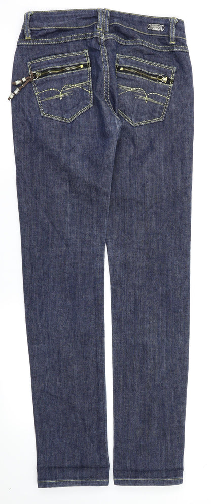 MISS VIVI Womens Blue   Skinny Jeans Size 26 L32 in