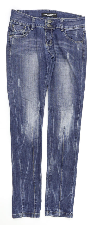 REASES Womens Blue   Skinny Jeans Size M L33 in