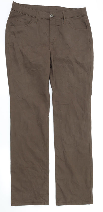LOGIC Womens Brown   Trousers  Size 40 L33.5 in
