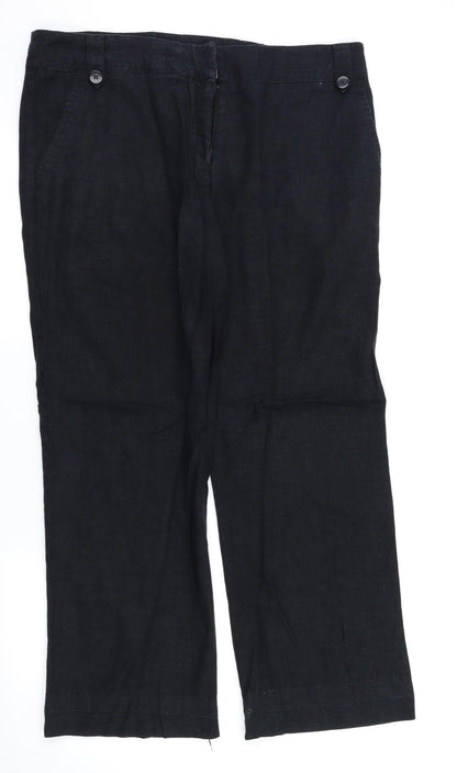 George Womens Black   Trousers  Size 14 L28 in