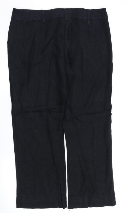 George Womens Black   Trousers  Size 14 L28 in