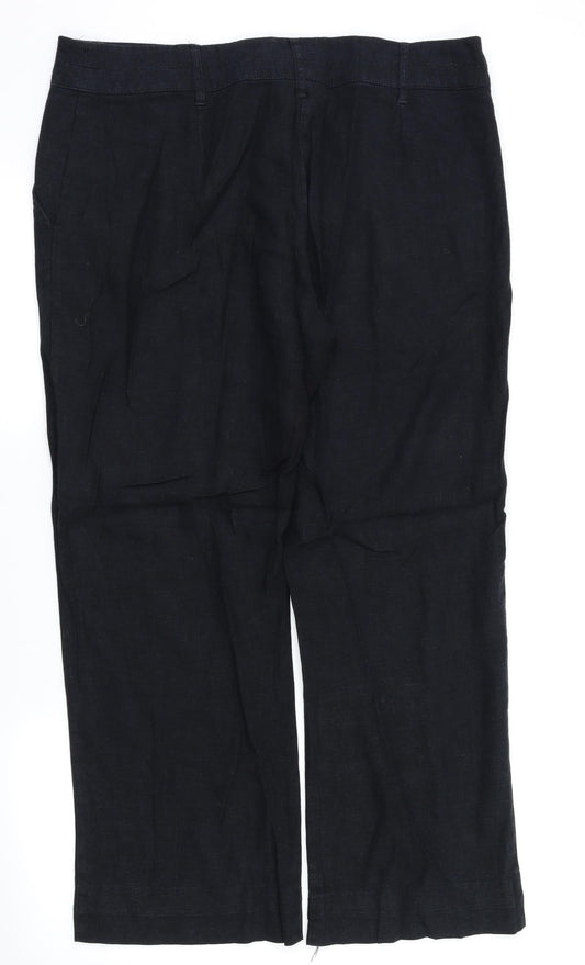George Womens Black   Trousers  Size 14 L28 in
