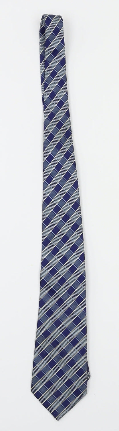 Preworn Mens Blue Striped  Slim Tie Tie One Size