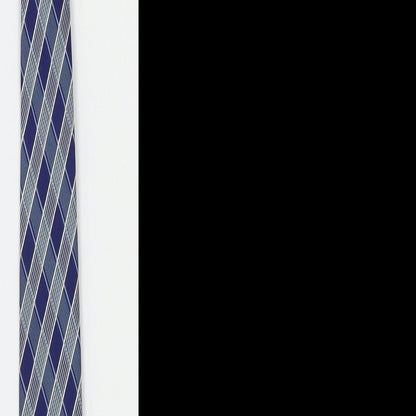 Preworn Mens Blue Striped  Slim Tie Tie One Size