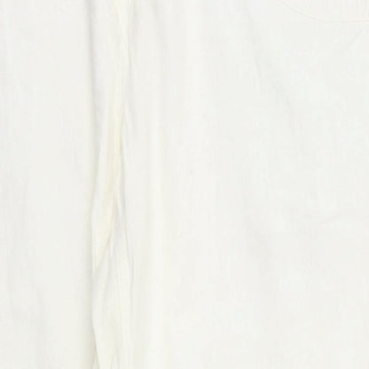 NEXT Womens White   Sweatpants Trousers Size 14 L29 in