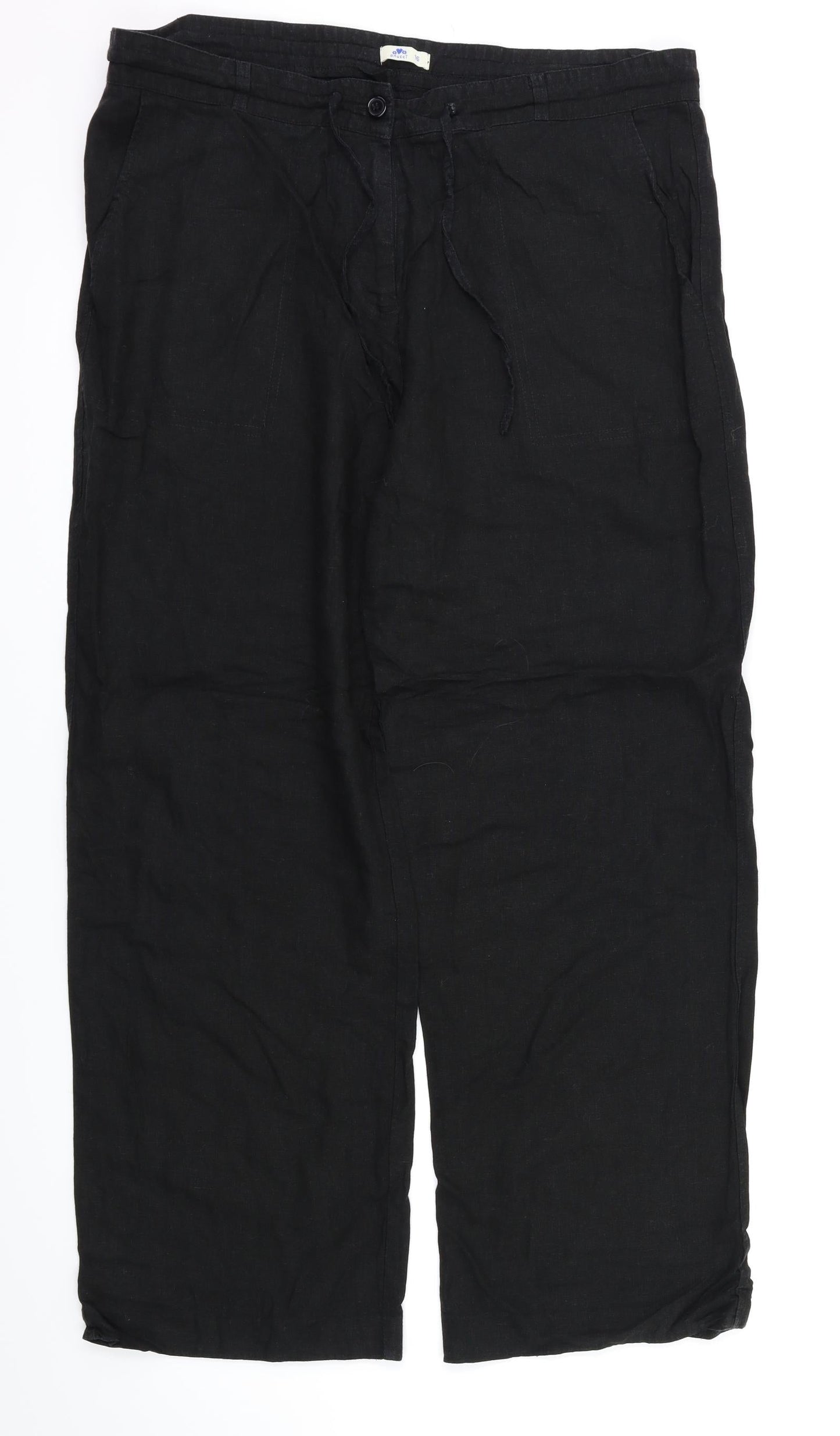 Anucci Womens Black   Trousers  Size 16 L29 in