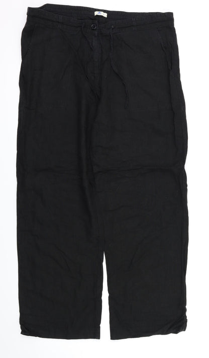 Anucci Womens Black   Trousers  Size 16 L29 in