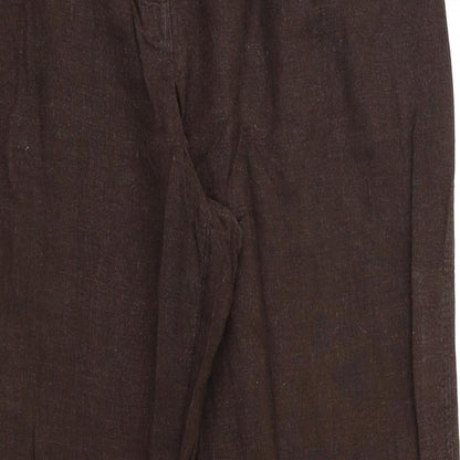 M&S  Womens Brown   Trousers  Size 14 L28 in