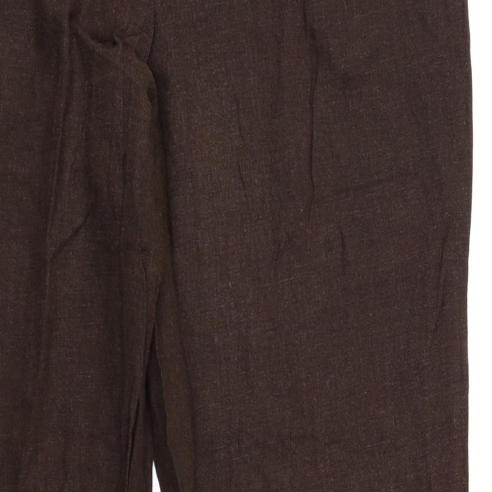 M&S  Womens Brown   Trousers  Size 14 L28 in