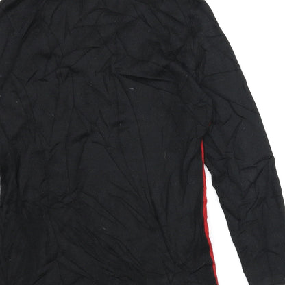 Damart Womens Black Argyle/Diamond  Tunic Jumper Size S