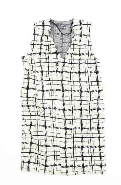 Primark Womens Beige Plaid  Cardigan Jumper Size XS