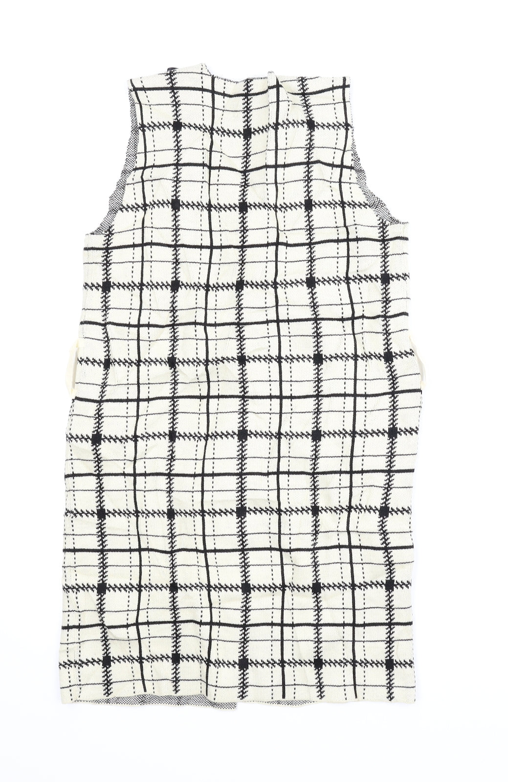 Primark Womens Beige Plaid  Cardigan Jumper Size XS