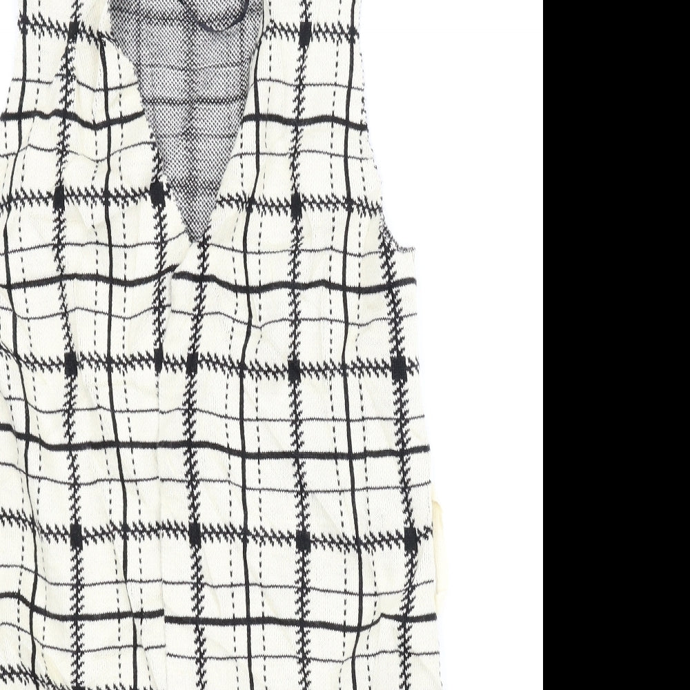 Primark Womens Beige Plaid  Cardigan Jumper Size XS