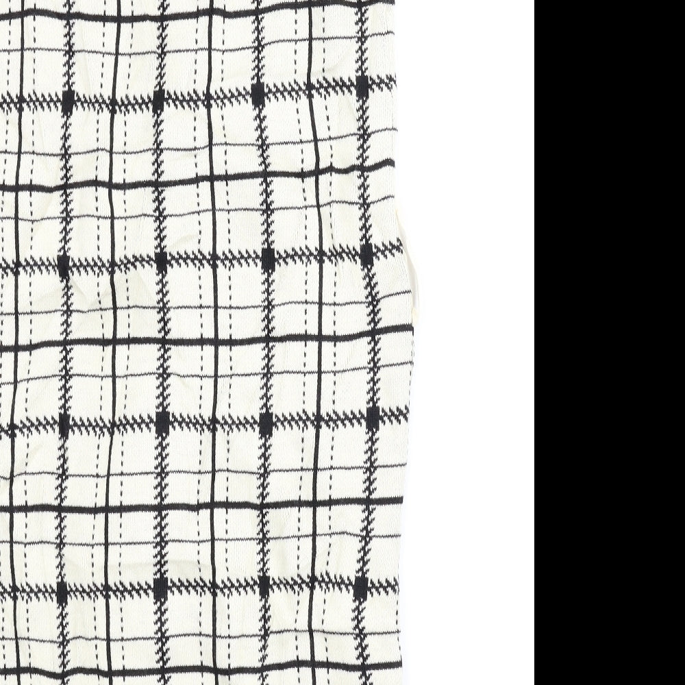 Primark Womens Beige Plaid  Cardigan Jumper Size XS