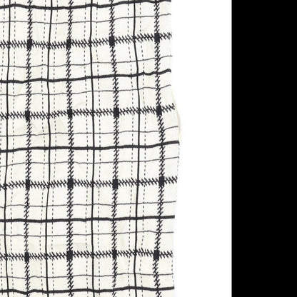 Primark Womens Beige Plaid  Cardigan Jumper Size XS