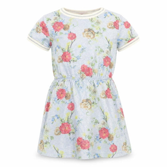 Friends Girls Blue Floral  A-Line  Size 3-4 Years