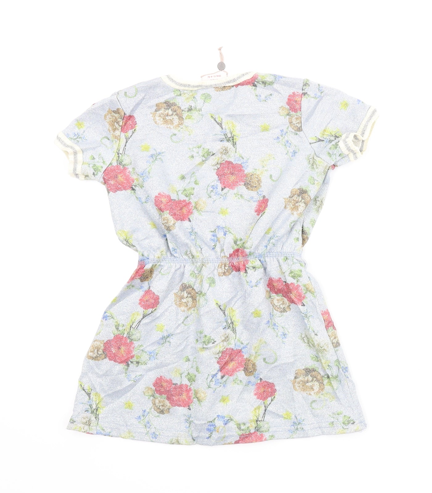 Friends Girls Blue Floral  A-Line  Size 3-4 Years
