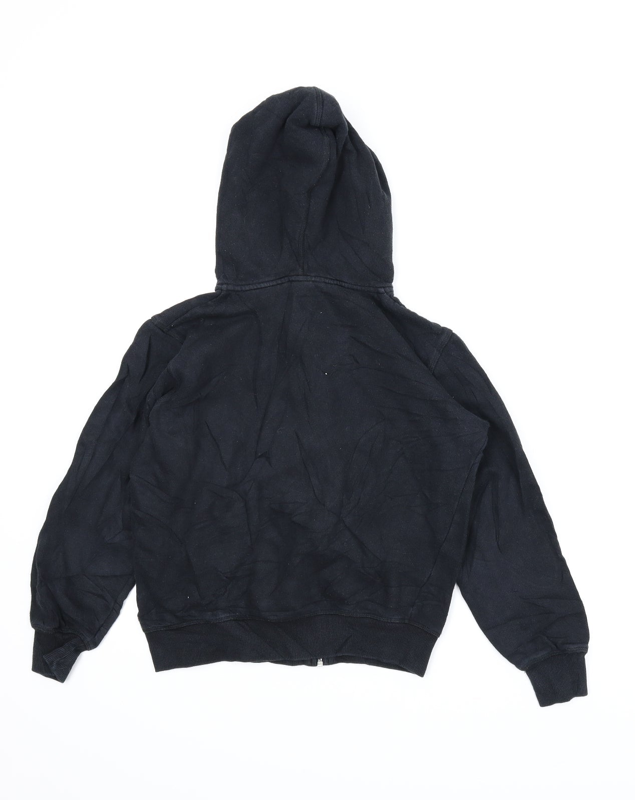 H&M Boys Black   Full Zip Hoodie Size 10-11 Years