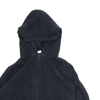 H&M Boys Black   Full Zip Hoodie Size 10-11 Years