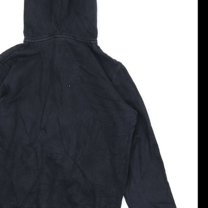 H&M Boys Black   Full Zip Hoodie Size 10-11 Years