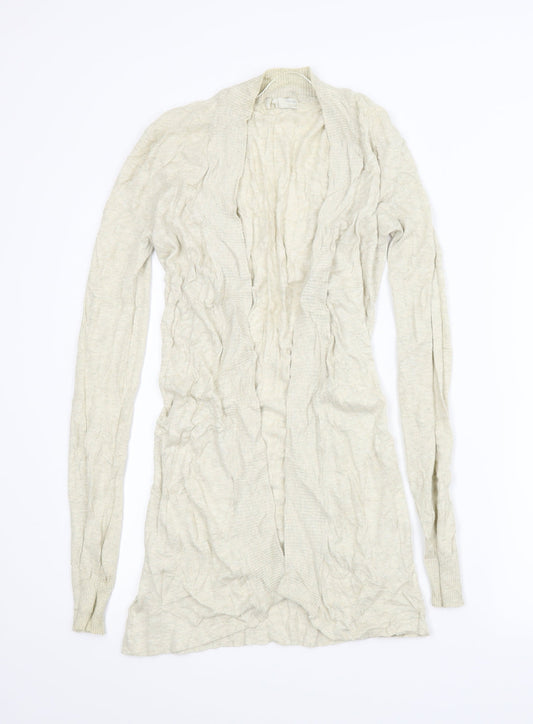 Basic Womens Beige   Cardigan Jumper Size M