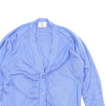 Heritage Dimension Womens Blue   Cardigan Jumper Size S