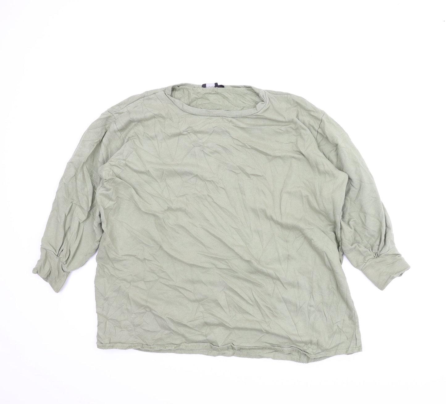 PRETTYLITTLETHING Womens Green   Pullover Sweatshirt Size 6