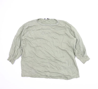 PRETTYLITTLETHING Womens Green   Pullover Sweatshirt Size 6