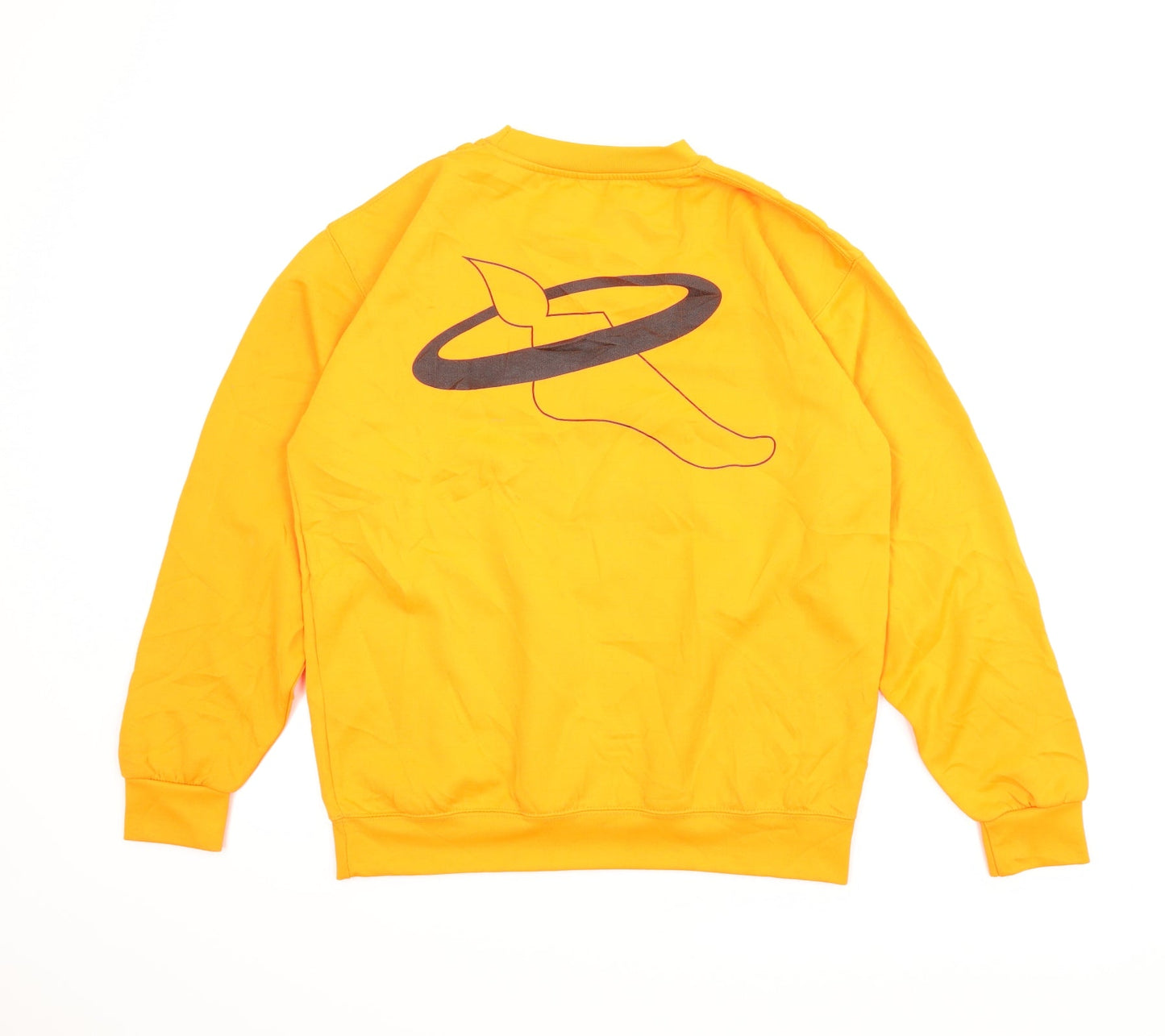 Mens UK Size M All We Do is Orange Pullover Sweatshirt