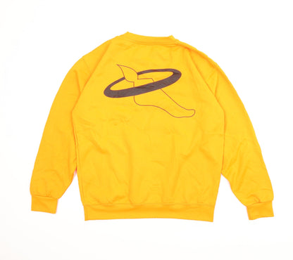 Mens UK Size M All We Do is Orange Pullover Sweatshirt